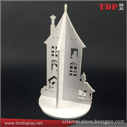 2016 hot sell wholesale custom design kid gifts acrylic christmas house